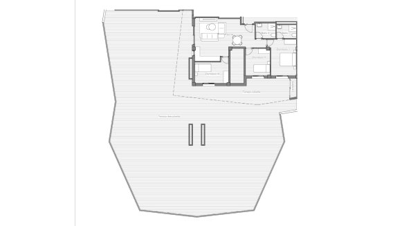 Apartment floor plan, 3 bedrooms in Paradise Resort No. 3 (2D)